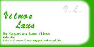 vilmos laus business card